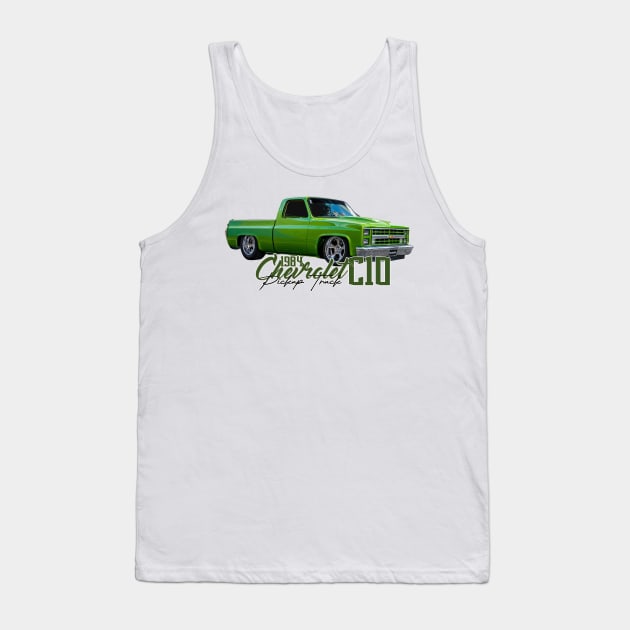 1984 Chevrolet C10 Pickup Truck Tank Top by Gestalt Imagery